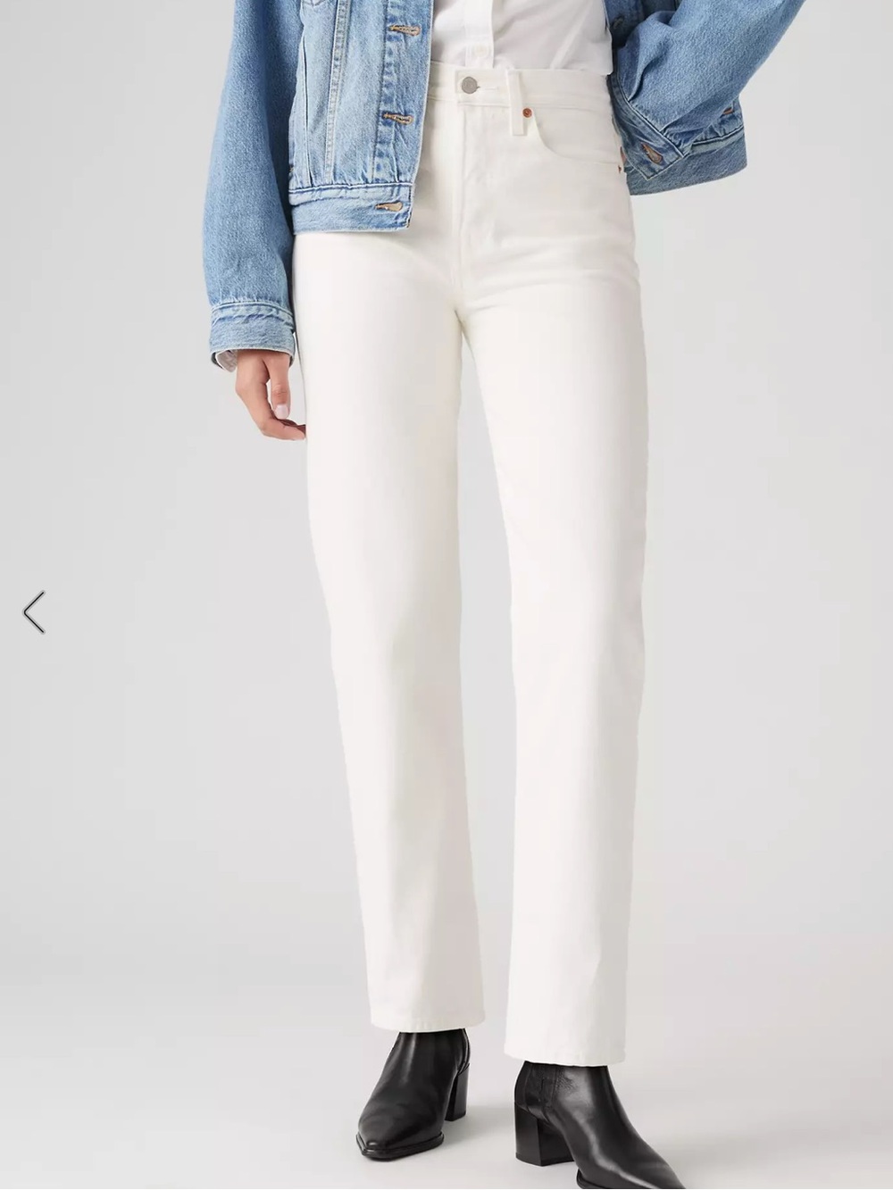 Levi’s Wedgie Straight Ankle Women's Jeans White size 25
